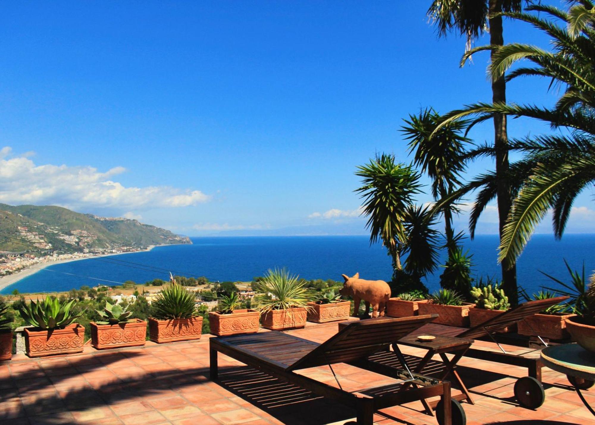 Villa Lou Taormina Private Villa With Panoramic Sea View Pool Таормина Экстерьер фото