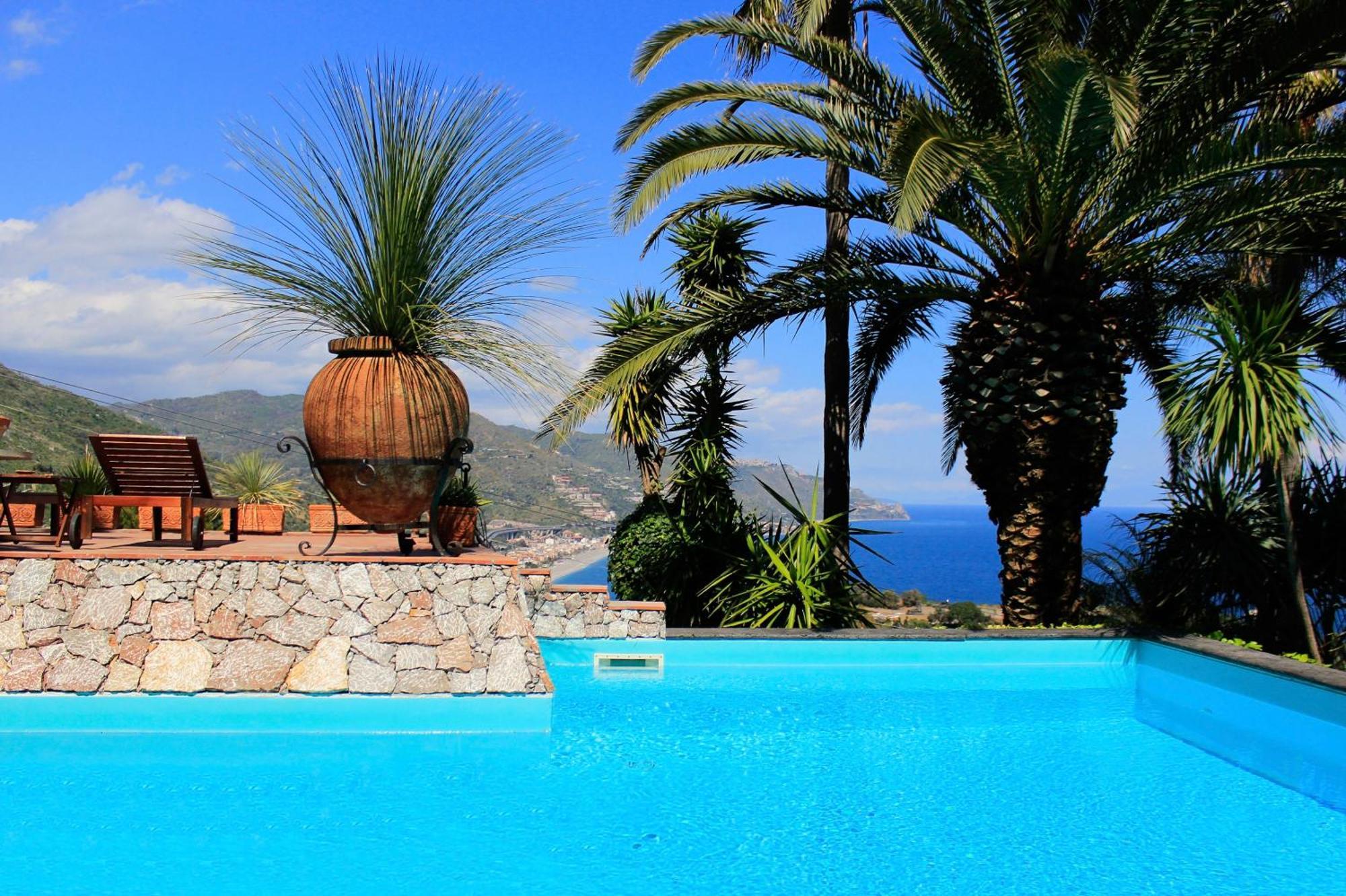 Villa Lou Taormina Private Villa With Panoramic Sea View Pool Таормина Экстерьер фото