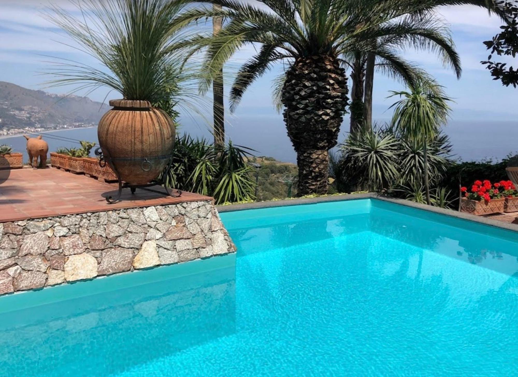 Villa Lou Taormina Private Villa With Panoramic Sea View Pool Таормина Экстерьер фото